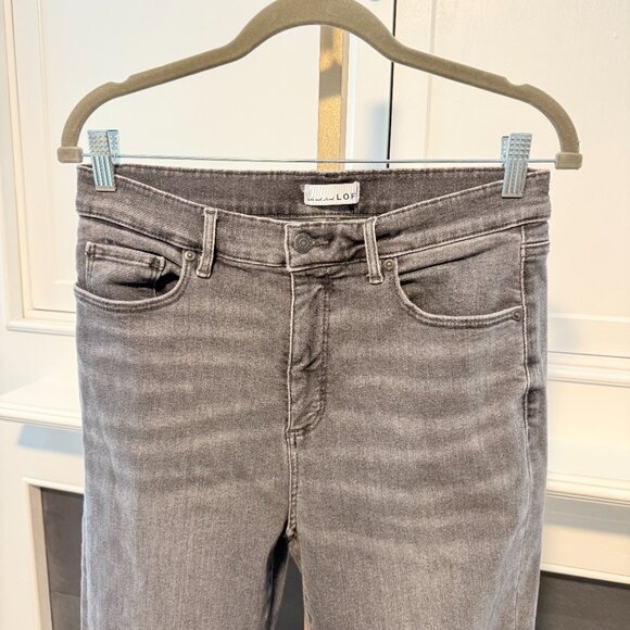 🩶 LOFT Slim Straight Gray Jeans | Size 10 - Picture 2 of 7